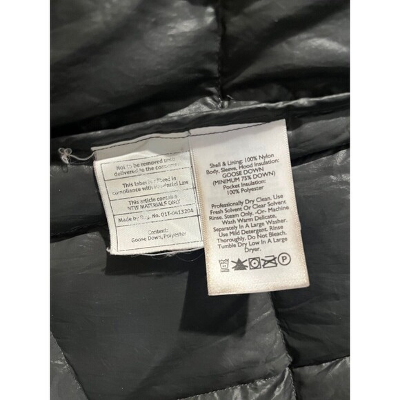 Eddie Bauer Coat Women’s Small EB 550 Down Puffer Jacket Dark Green Nylon Long - Picture 5 of 9